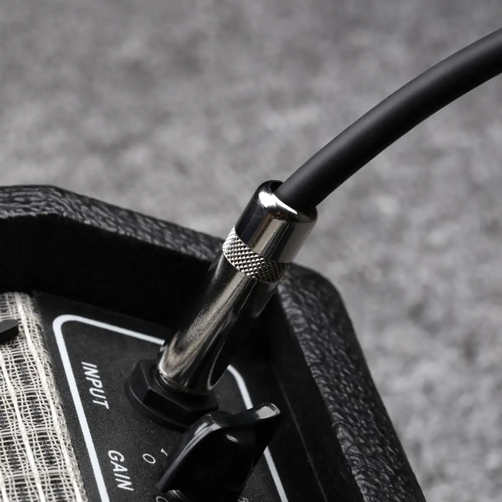 Donner Electric Guitar Cable Instrument TRS Balanced Cable 25 Ft 7.6 M Audio Patch Cord 1/4” TRS Male to Male Angle to Straight