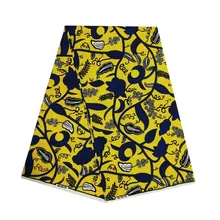 Нигерийская Анкара африканская восковая печатная ткань настоящий воск высокое качество 6 ярдов африканская голландская ткань для вечерние платья