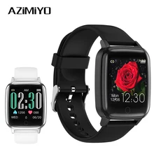 AZiMiYO R Смарт часы 1,3 ''многоцветный экран IP67 водонепроницаемые часы bluetooth спортивные устройства сердечного ритма браслет