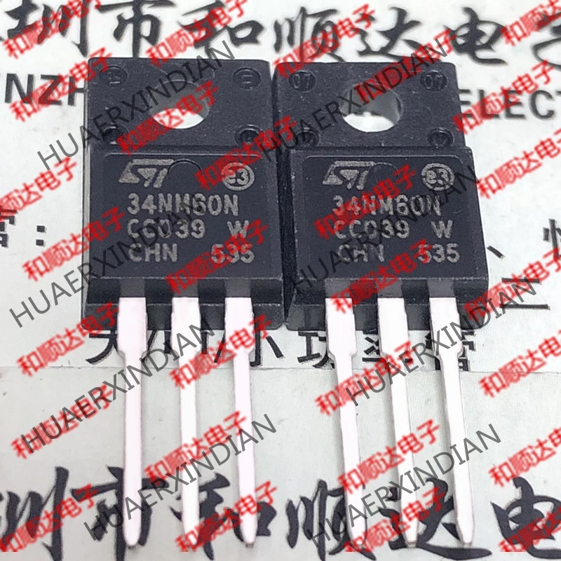5 шт., новые оригинальные кнопки 34NM60N STF34NM60N TO-220F 600V 29A