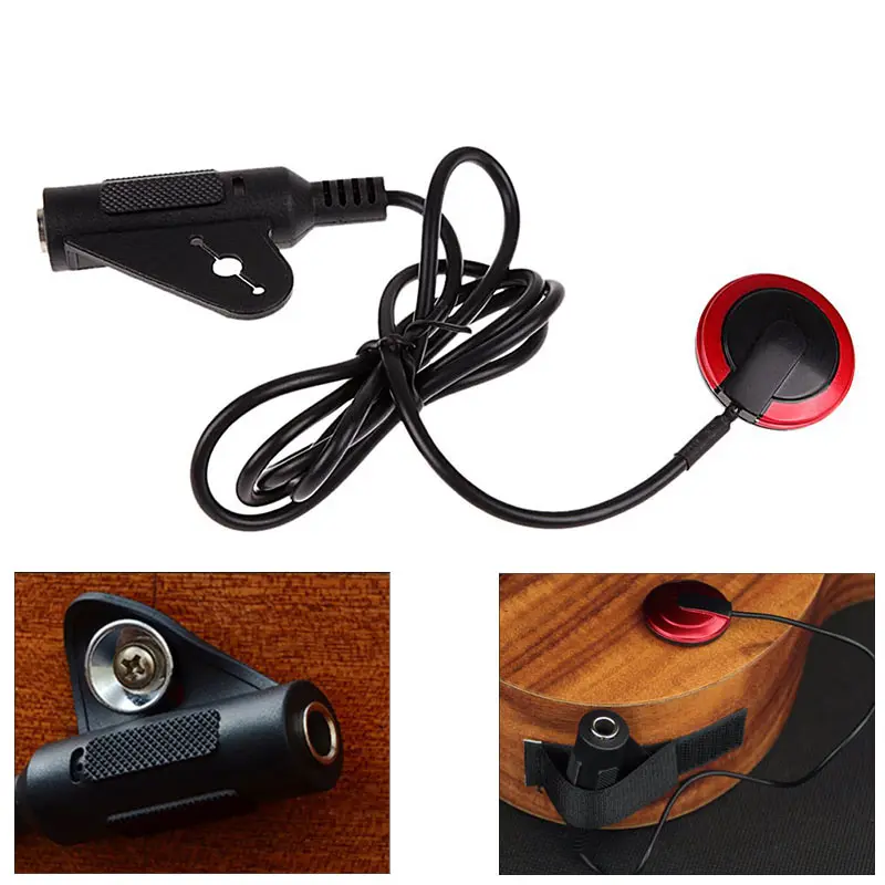 

P-007 Guitar Pickup Microphone Lightweight Portable Music Elements Pickup Suit for almost all string music instruments