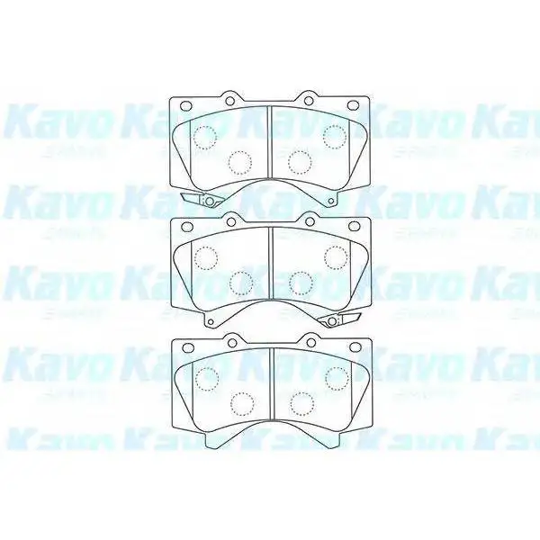 Колодки дисковые п.\ Toyota Land Cruiser 4.7/4.5D V8 08 MK KASHI