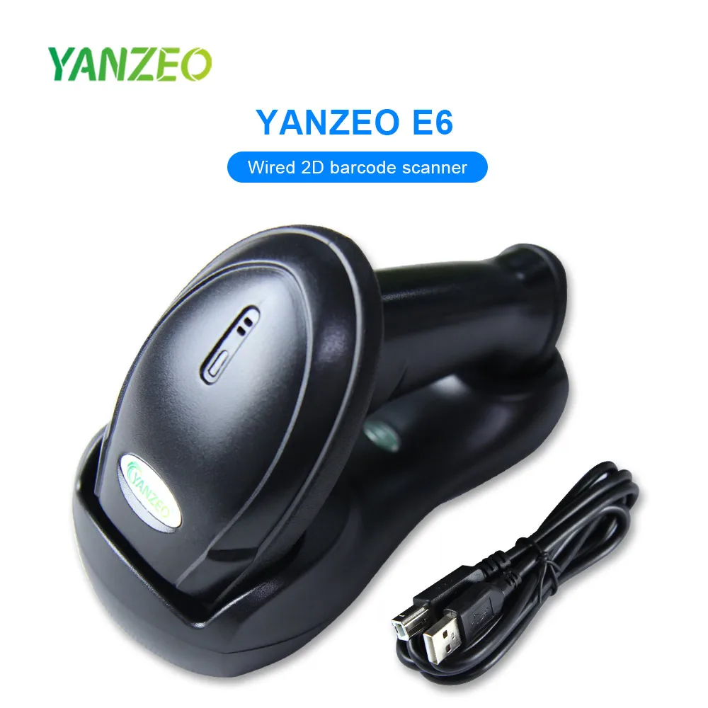 Yanzeo EW6 200M дальний беспроводной 2,4G сканер штрих-кода 1D 2D qr-код PDF417 сканер штрих-кода беспроводной qr-считыватель