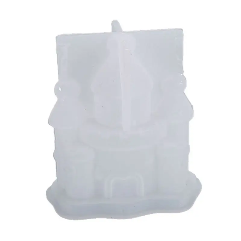 

Resin Crystal Epoxy Mold Three-dimensional Castle House Fantasy Silicone Mould U4LF