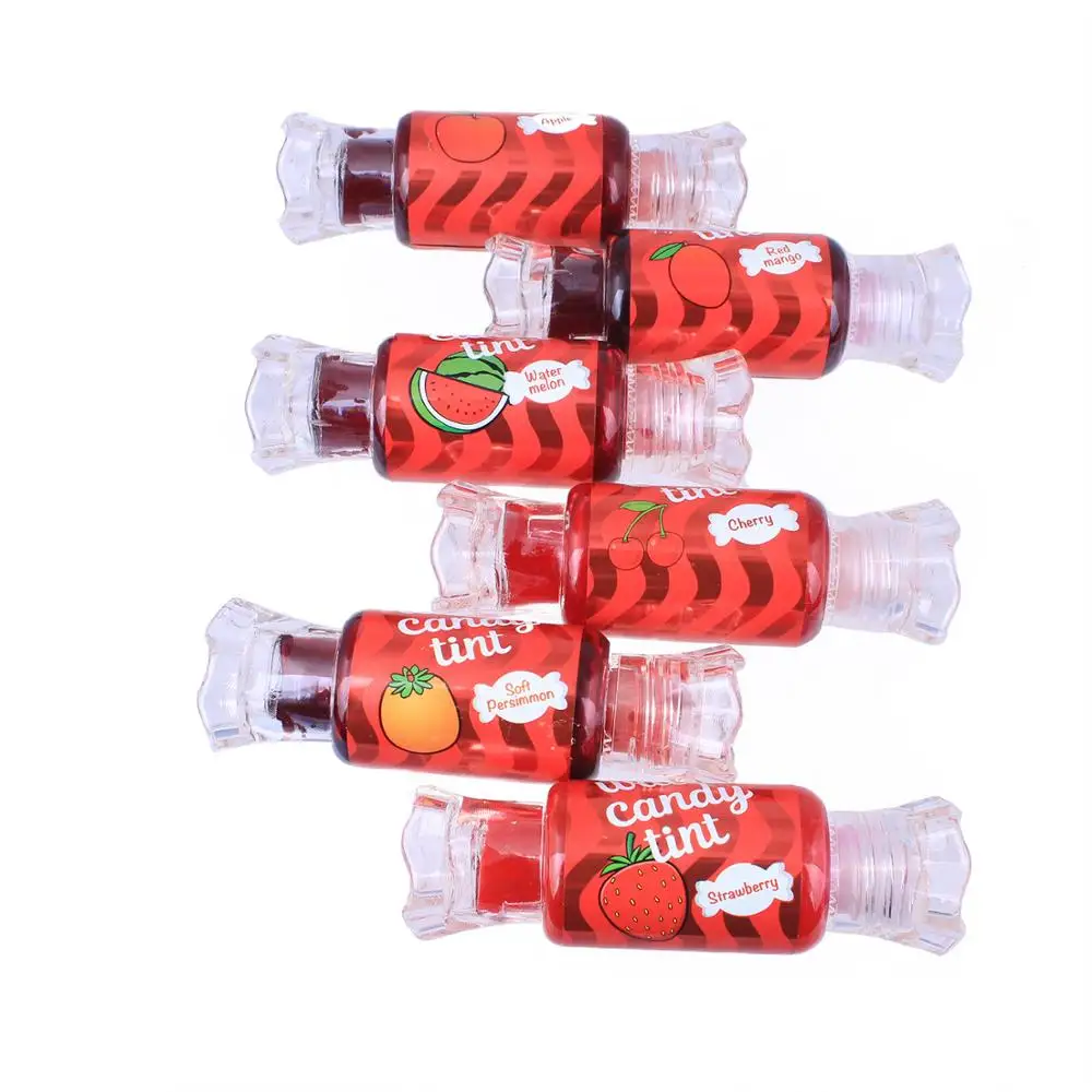 24pcs/lot Candy Style lasting lipgloss Waterproof Dyeing Lip Tint lovely with sweetly flavour Liquid lip stick 3