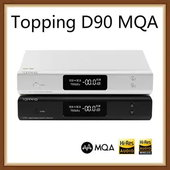 

TOPPING D90 MQA AK4499 AK4118 Full Balanced DAC Bluetooth Wireless 5.0 DSD512 Hi-Res Decoder USB DAC