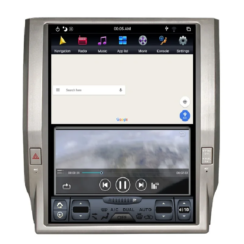 12,1 дюймов Tesla стиль Android 8,1 автомобильный gps-навигация, dvd-плеер для Toyota Tundra ips экран 1080P головное устройство