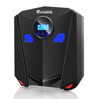 

ABS 120W Auto Digital Tire Inflator DC12V Car Portable Air Compressor Pump Black