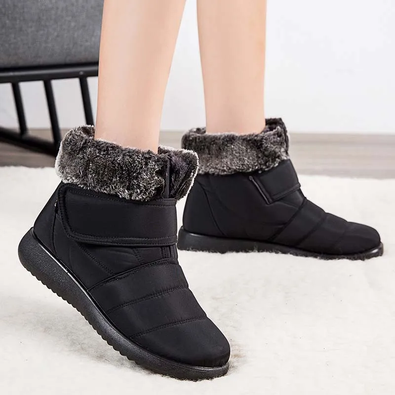 Women's Boots Waterproof Shoes For Women High Quality Chunky Boots Female Winter 2020 Brand Designer Shoes Large Size