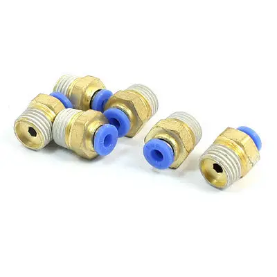 

6 PCS 1/4PT to 4mm Pneumatic Air Quick Release Fitting Connector Adapter