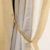 1Pc Handmade Weave Curtain Tieback Gold Curtain Holder Clip Buckle Rope Home Decorative Room Accessories Curtain Tie Backs ► Photo 3/6