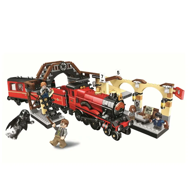 

New Harry Series Toys Hogwarts Express Compatible Legoingzk Harry 75955 Brick4 Building Blocks Birthday Gift for Children