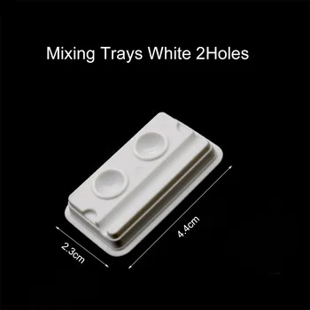 

2Holes Dentist Disposable Mixing Wells Mixing Trays White dentistlmaterials for tooth dentist dentist lab teeth whitening kit