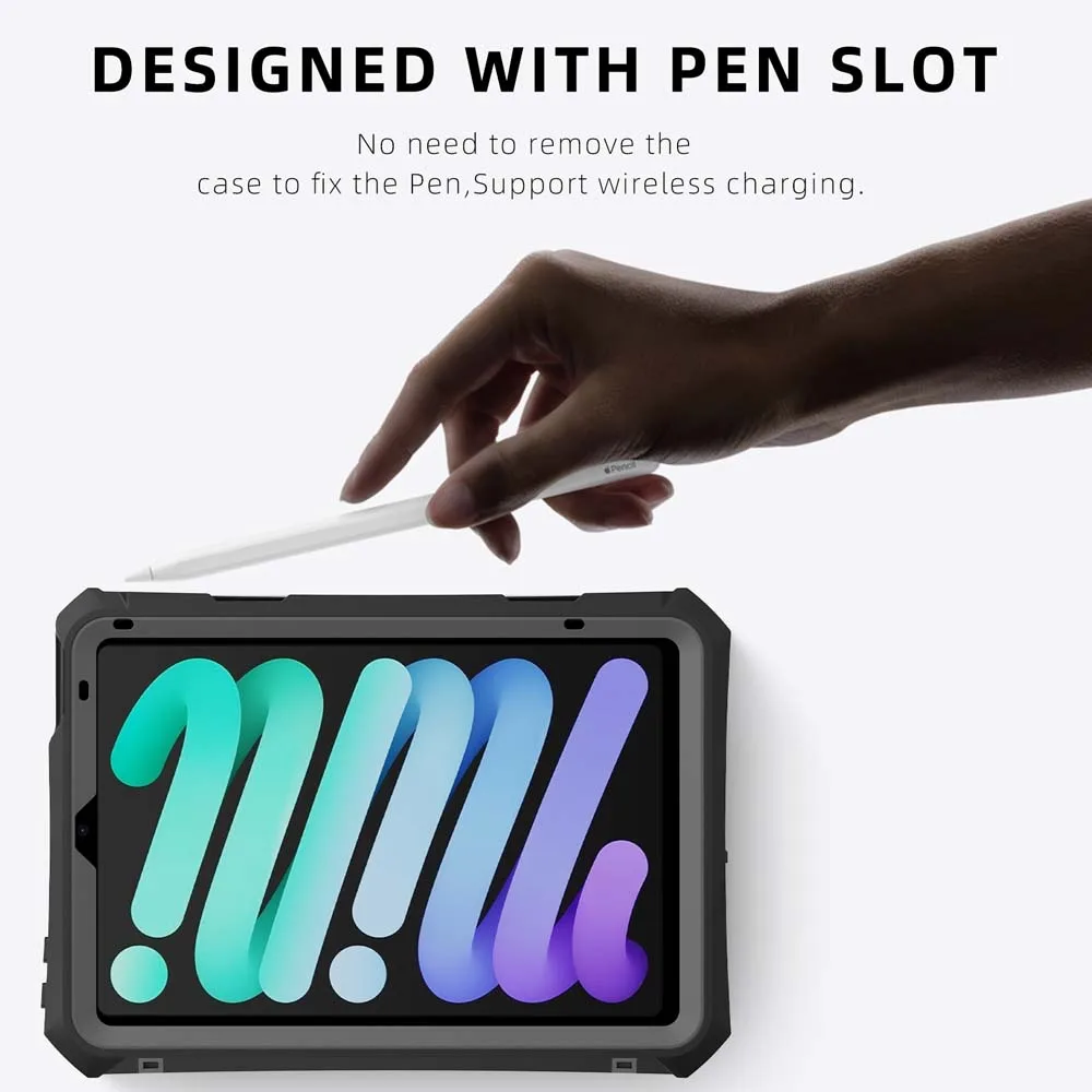 iPad, Estojo impermeável, Cobertura total, Natação, Mergulho, Mini 6, 6 °, 2021