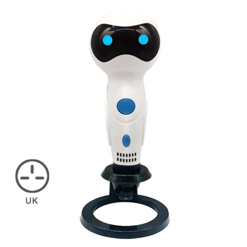 White UK 3D Scribble ручка умный робот форма голоса подсказка USB 3D печать Ручка для детей DQ-Drop - Цвет: White UK