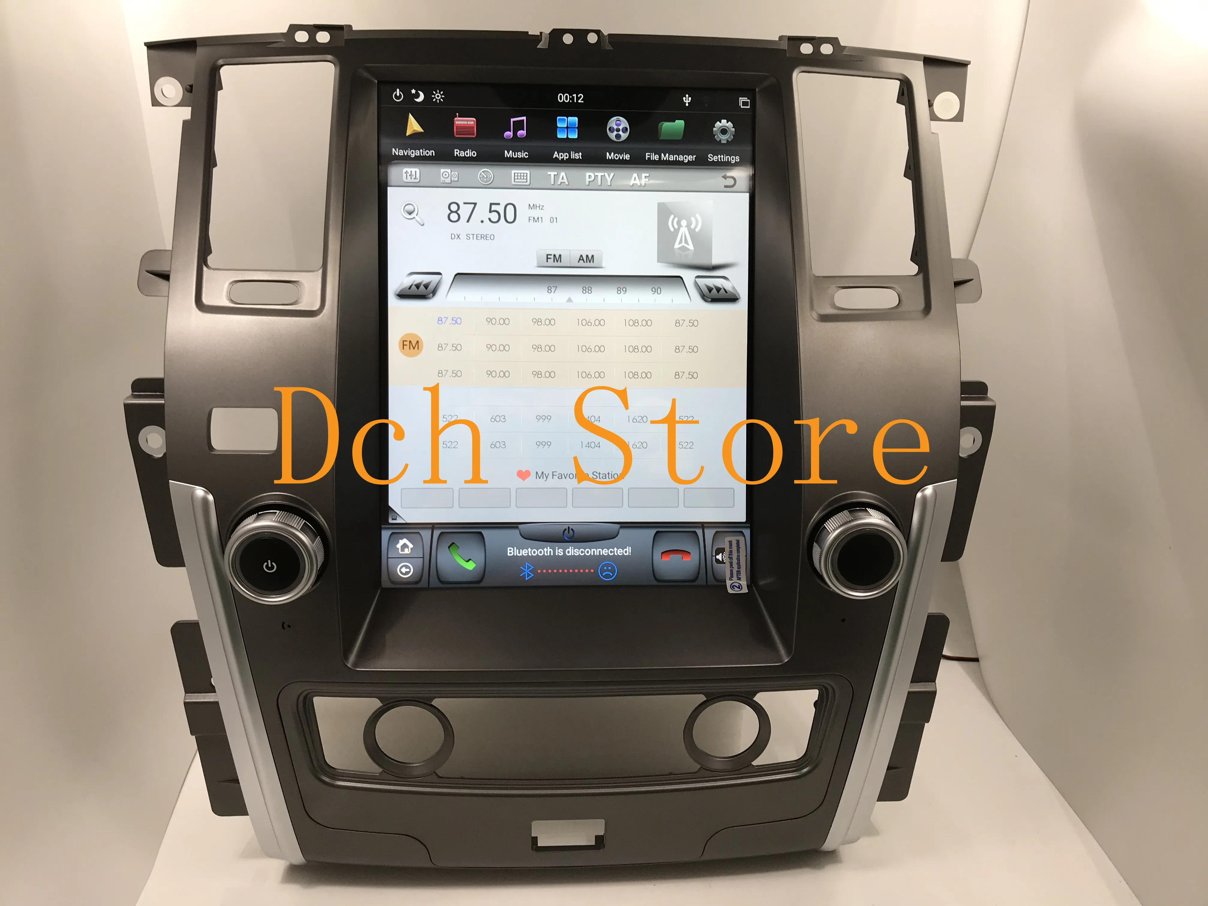 Вертикальный автомобильный DVD GPS в стиле Тесла 12 1 Android 9 0 для Nissan Patrol 2010 2011 2012 2013 2014