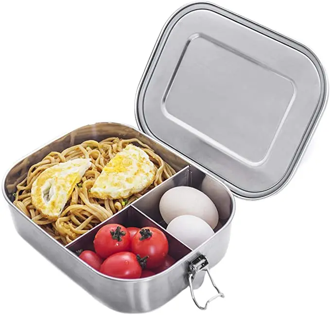 Контейнеры для обедов Bento из нержавеющей стали 1400 мл герметичные 3