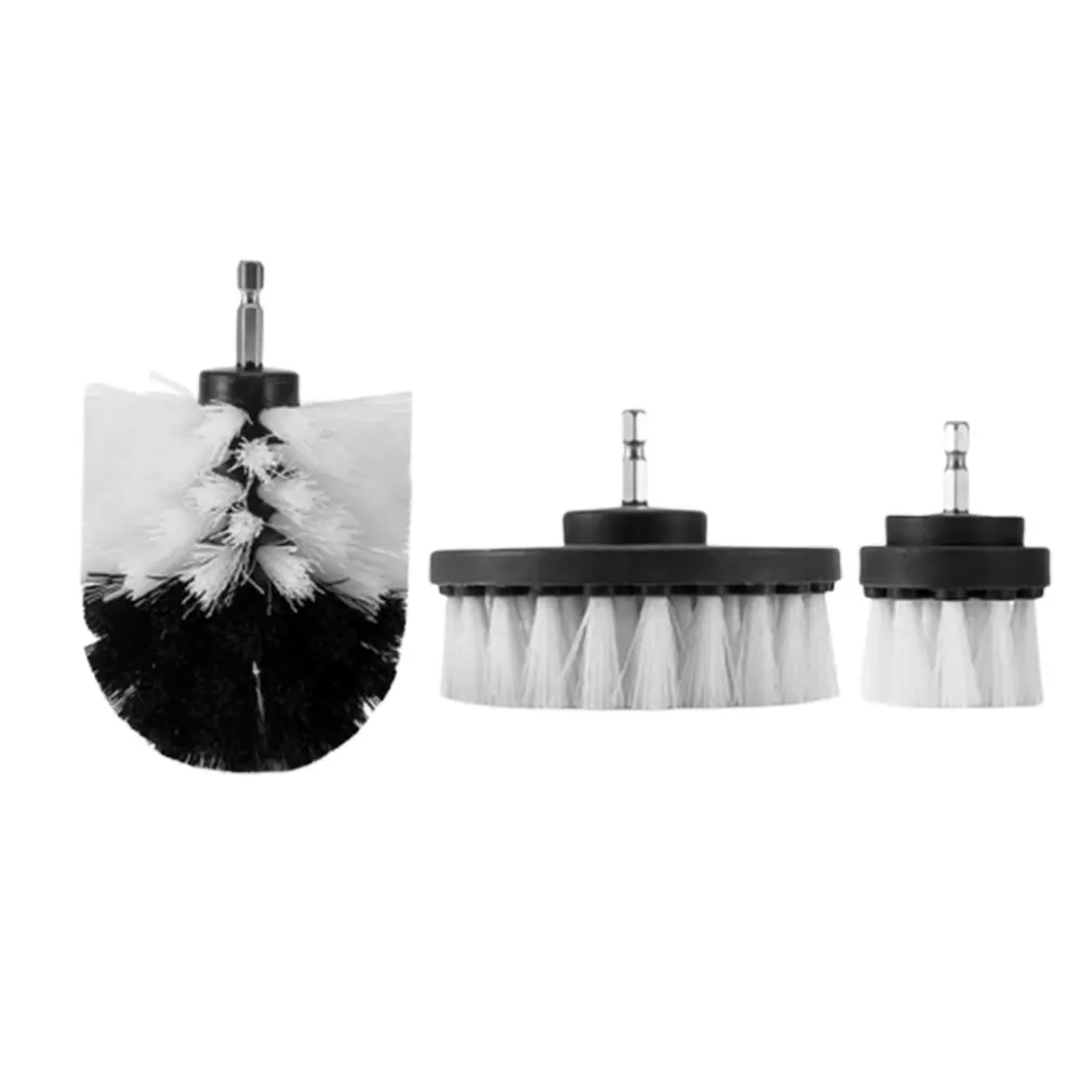 

3 Piece Set Electric Drill Cleaning Kit Carpet Tile Sink Mechanical Cleaning Plastic Wire Cleaning Kit Brush