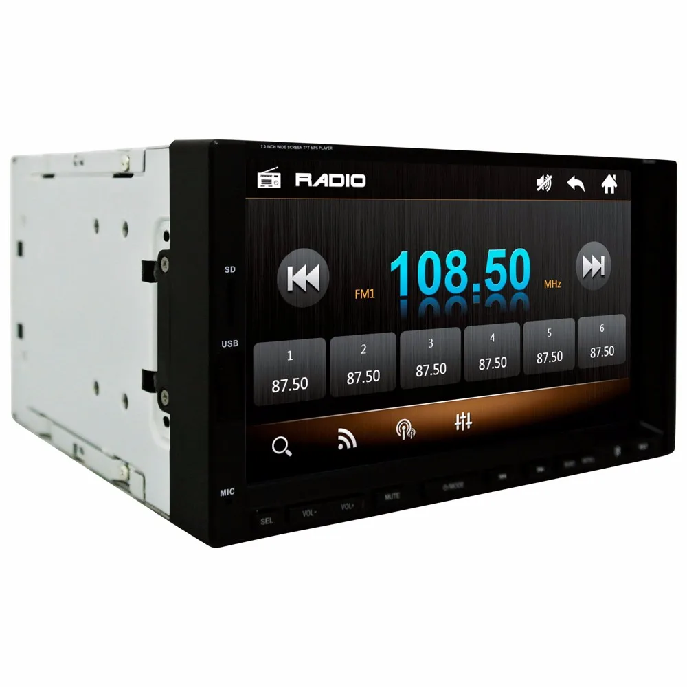 Автомобильный радиоприемник Ezonetronics 7 дюймов Автомобильный стерео FM только Bluetooth MP3 MP4 плеер с USB sd-карта аудио плеер mp4 mp3-плеер автомобиль