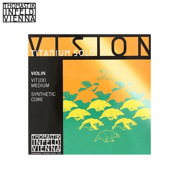 

Thomastik-Infeld VIT100 Vision Titanium Solo Violin Strings, Complete Set, 4/4 Size, Synthetic Core