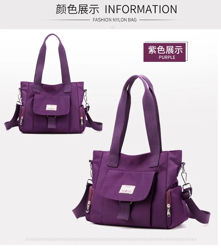 2022 New Women's Handbags Multi-layered Lightweight One-shoulder Messenger Bag Oxford Cloth Large-capacity Women's Handbag