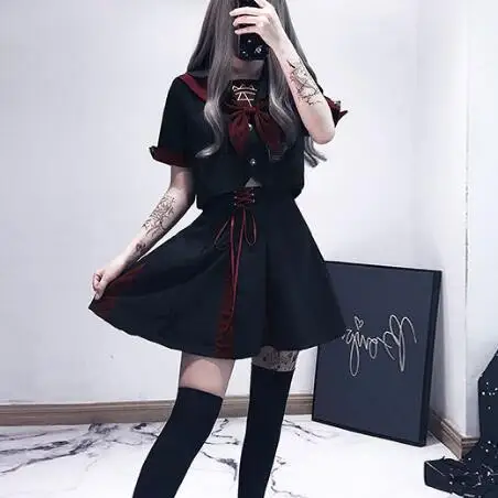 black-school-uniform-jk-dress-sailor-dress-spring-punk-suit-girl-japanese