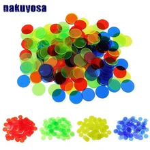 Обучение по методу Монтессори образование Математические Игрушки 100 шт Обучающие ресурсы Цвет Пластиковые монеты бинго чип Дети класс поставки