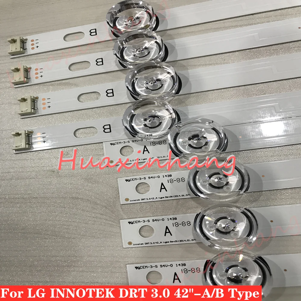 LED Backlight strip 8 Lamp For LG 42 inch TV INNOTEK DRT 3.0 42" 6916L 1709B 1710B 1957E 1956E 6916L-1956A 6916L-1957A 42LB561v