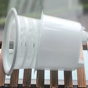

Orchid Plant Pot with Holes Double Layer Container for Garden Flower Root Control I88