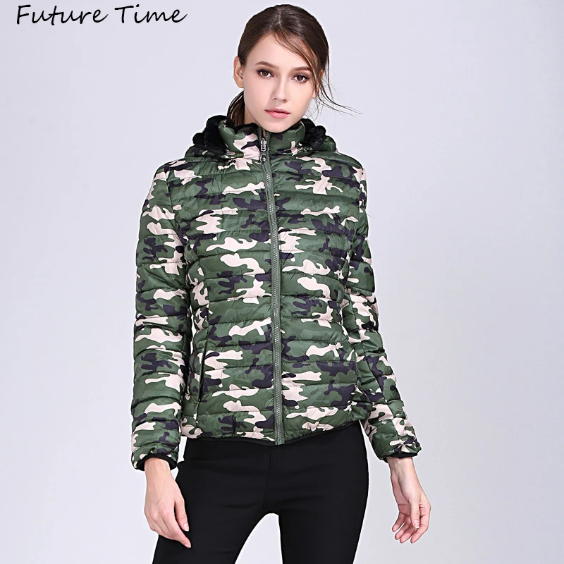 

Women Parka Jackets and Coats for Winter Camouflage Short Jacket Thick Warm Plus Size Female Autumn Outwear C2000