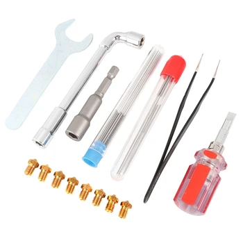 

3D Printer Nozzles Cleaner Tool Kit Extruder Nozzle Cleaning Needle for Extruder Nozzle Replace Cleaning Removing