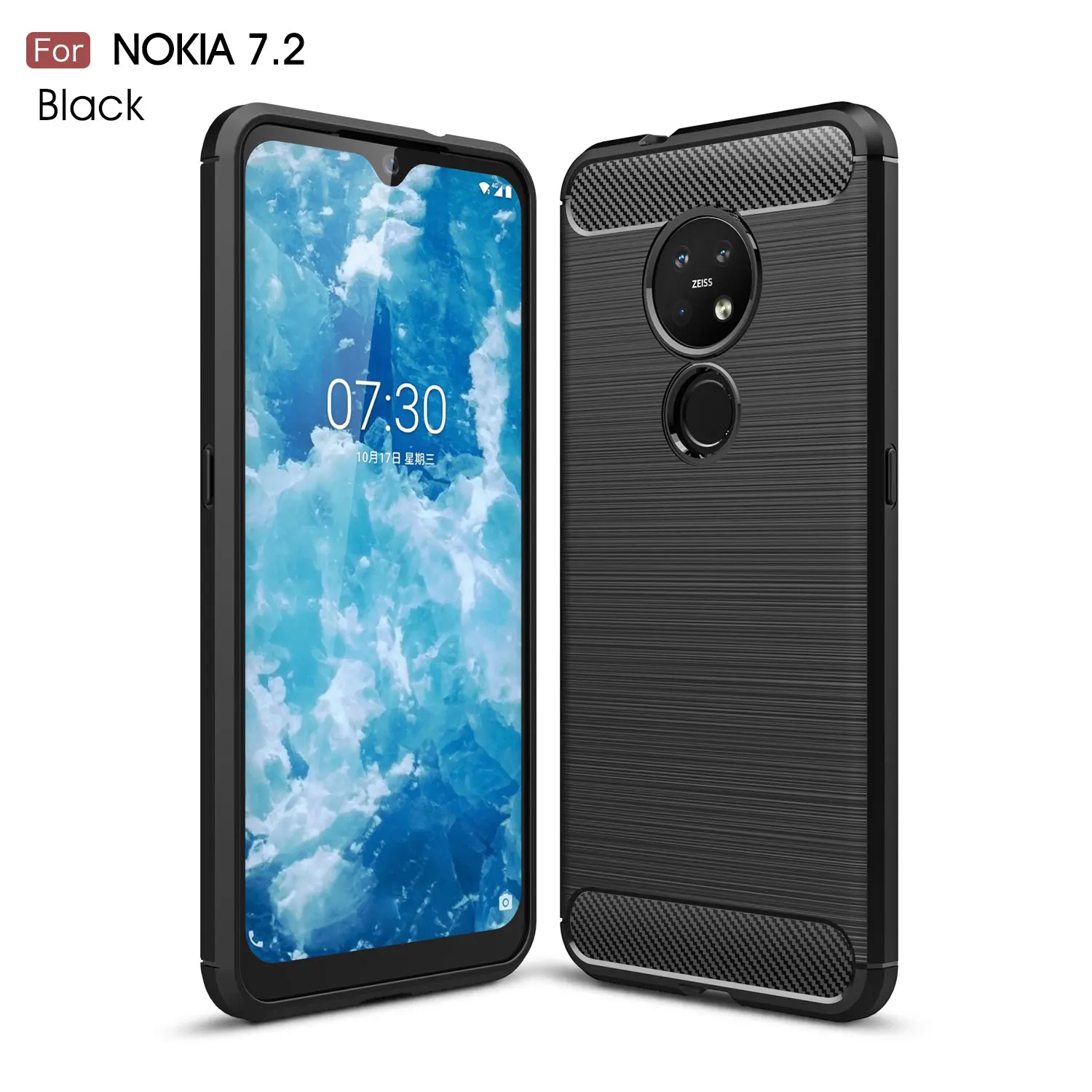 Армированный чехол для 6 3 &quotNokia 7 2 прочный армированный телефона Nokia силиконовый