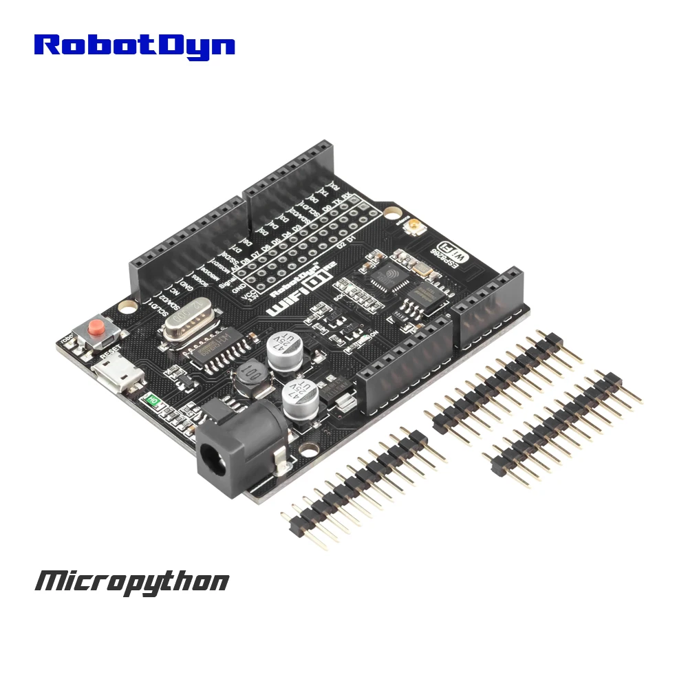 

WIFI D1 R2 ESP8266 dev. board, 32M flash-MicroPYTHON compatible with Arduino UNO for DIY Electronics