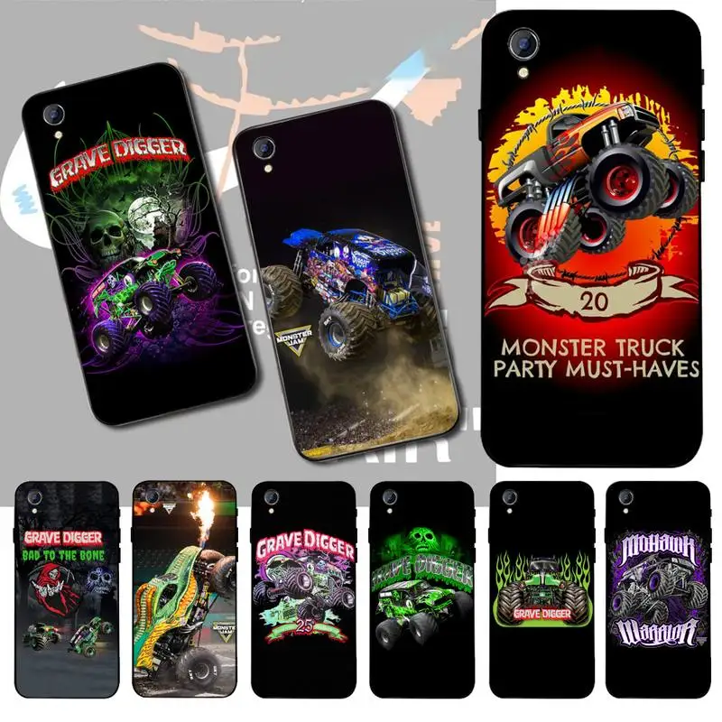 Чехол для телефона PENGHUWAN Monster Truck черный мягкий чехол Vivo Y91c Y17 Y51 Y67 Y55 Y93 Y81S Y19 Y7S |