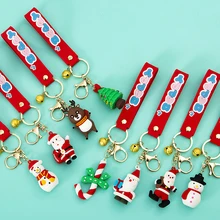 

Merry Christmas Christmas Decoration Santa Claus Elk Xmas Tree Snowman Keychain New Year Decoration Children Gift Xmas Noel