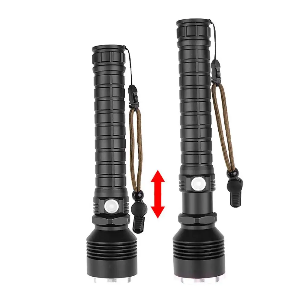 

P70 zoom flashlight LED with low battery reminder USB charging P515-2 light flashlight waterproof riding light 35A7