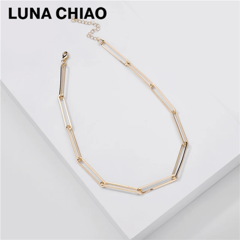 LUNA CHIAO 2020 модные ювелирные изделия простой дизайн тонкие длинные прямоугольные