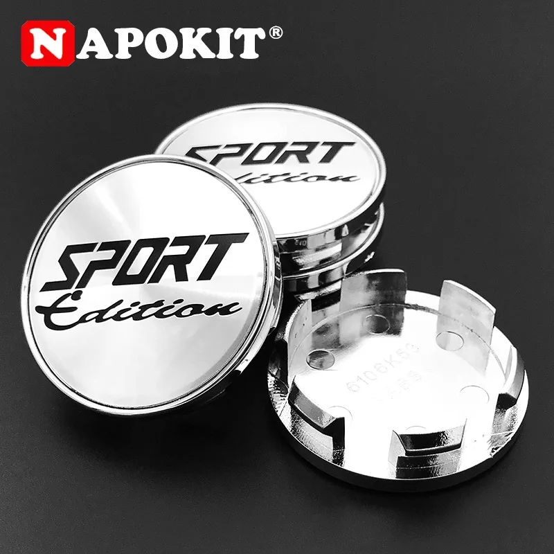 4pcs/lot 53mm O.D 48mm I.D SPORT Edition Car Wheel Center Caps Rim Hub Cap Dust-proof Cover wheel center caps