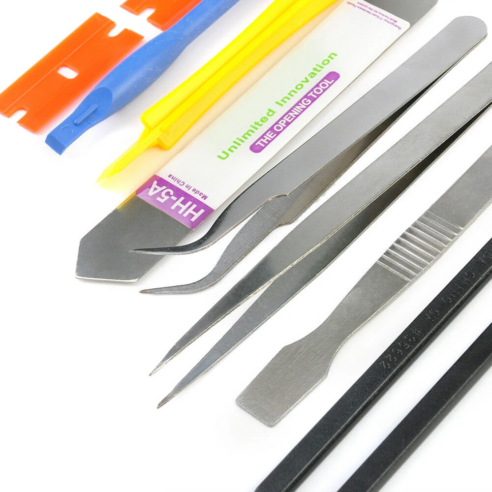 10Pcs/set Mobile Phone Repair Opening Pry Disassemble Tools Set Spudger Tweezer Kit