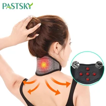 Adjustable neck tourmaline self heating magnetic Neck Support Medical Magnetic Treatment Collar Neck Wrap Protector Pain Relieve