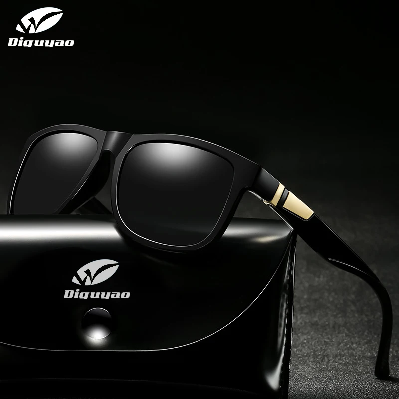 DIGUYAO поляризованных солнцезащитных очков Для мужчин вождения оттенков мужские солнцезащитные очки для Для мужчин Ретро Дешевые 2018