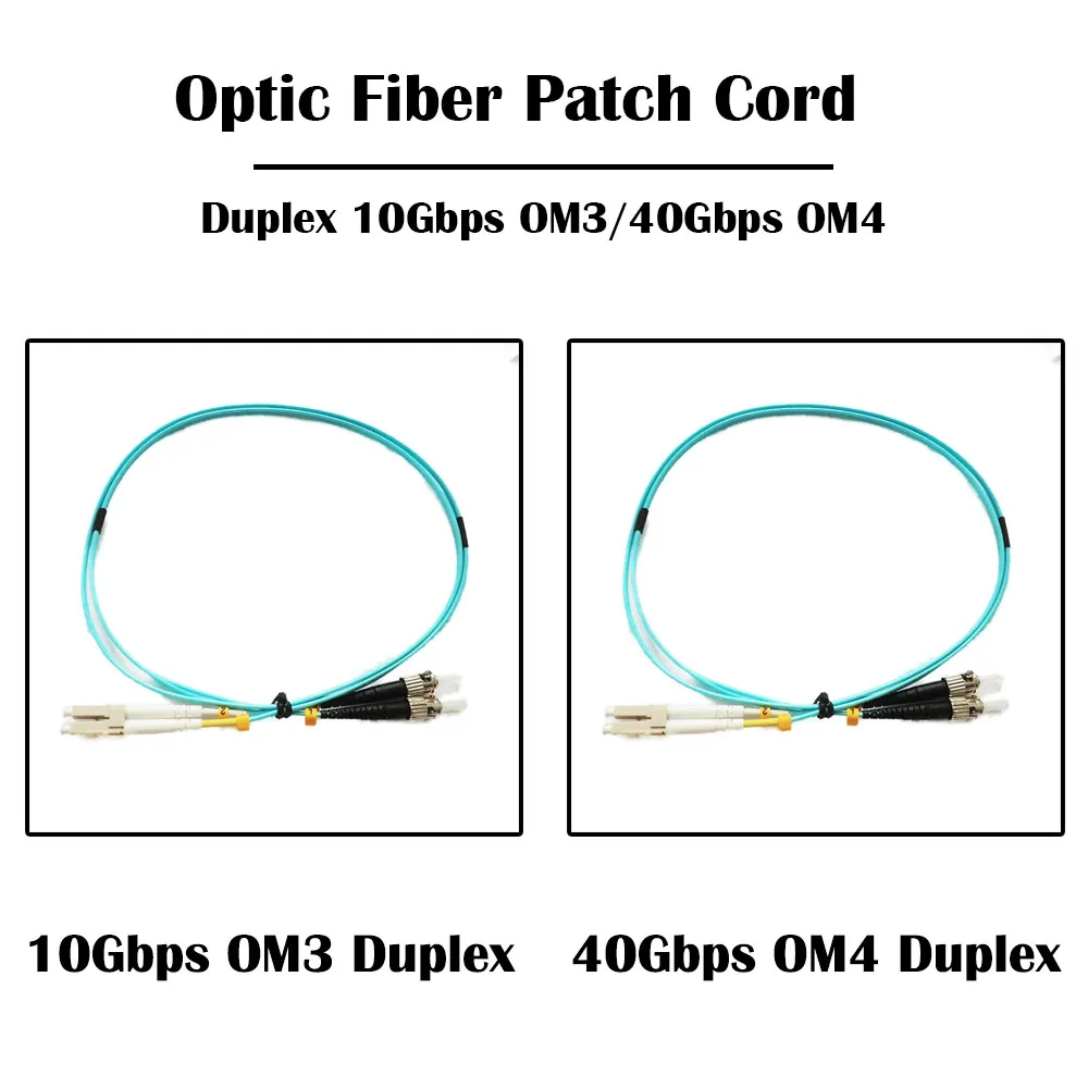 20 шт. оптоволоконный кабель 5 0 м LC UPC до ST 10 Гбит/с OM3/ 40 OM4 мм 50/125 многорежимный