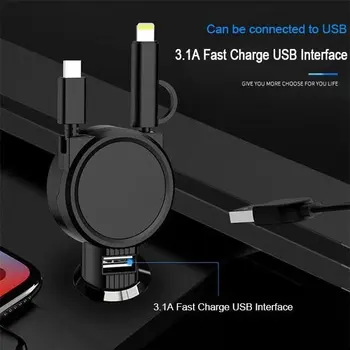 

4 in 1 Car Folding Retractable USB Charger