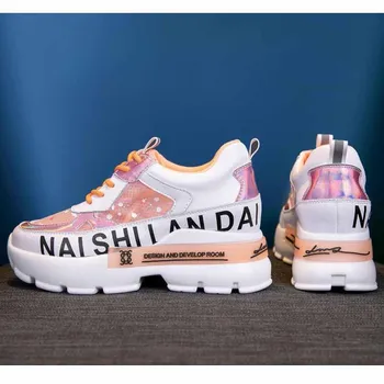 

Sneakers Women 2020 Casual Platform Shoes Fashion Breathable Walking Vulcanized Shoes Baskets Femme Sport Trainers Women