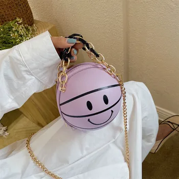 

ins super fire bag 2020 new wild chain messenger bag net red ball bag personality foreign female bag