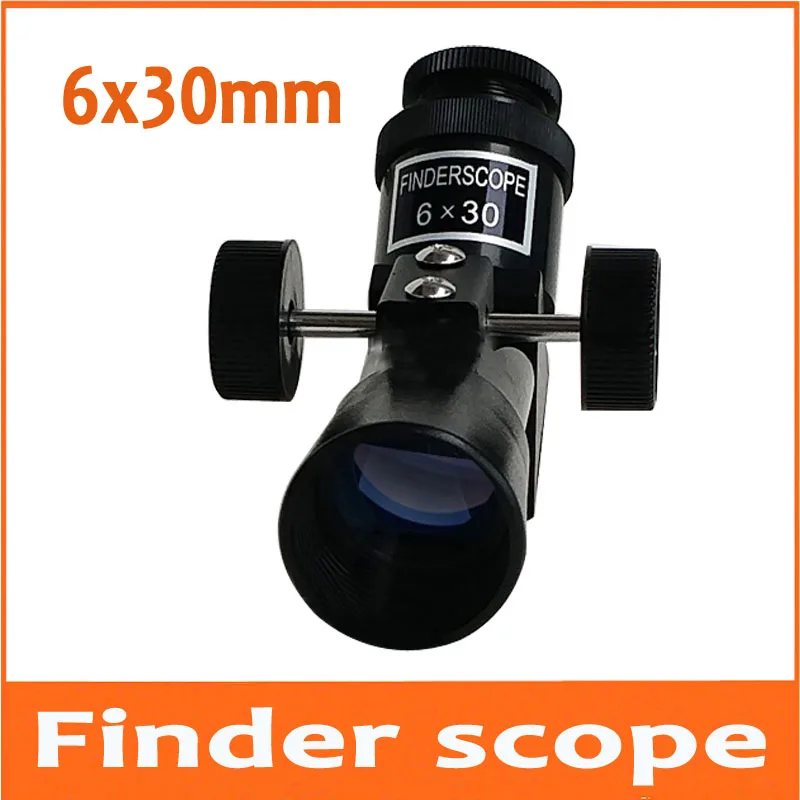 

6X30mm Finderscope Eyepiece Double Focusing Embracing Hoop Connection Cross Line Scale Positive Universal Star Search Lens