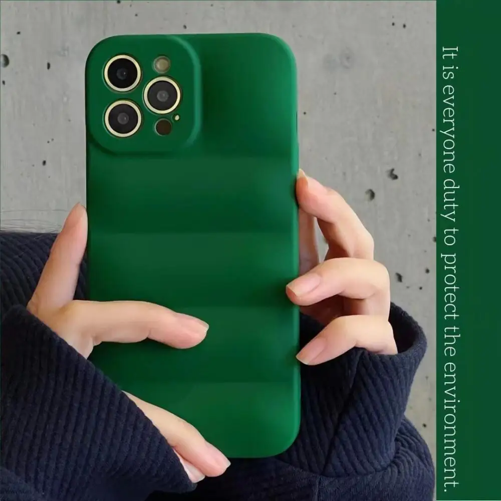 Матовый чехол-пуховик для телефона Iphone 11 12 13 Pro Max XR X XS защитный чехол | Мобильные