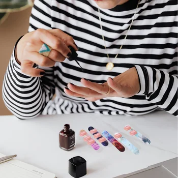 

20Pcs Nail Beauty Tools Acrylic Nail Display Board Manicure Holder Frame Ornament Tool Random Mixing Color