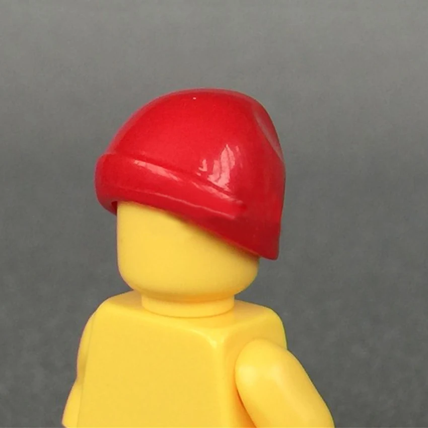 Compatible Legoings Figure Building Blocks MOC Hat Helmet Ski Cap Woolen Cap Accessory Brick Children DIY Toy Gift (5)