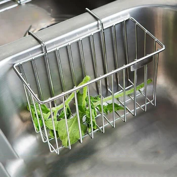 

Sink Filter Kitchen Sink Strainer Drain Vegetable Fruit Drainer Basket Suction Cup Sponge Rack Storage Filter Shelf